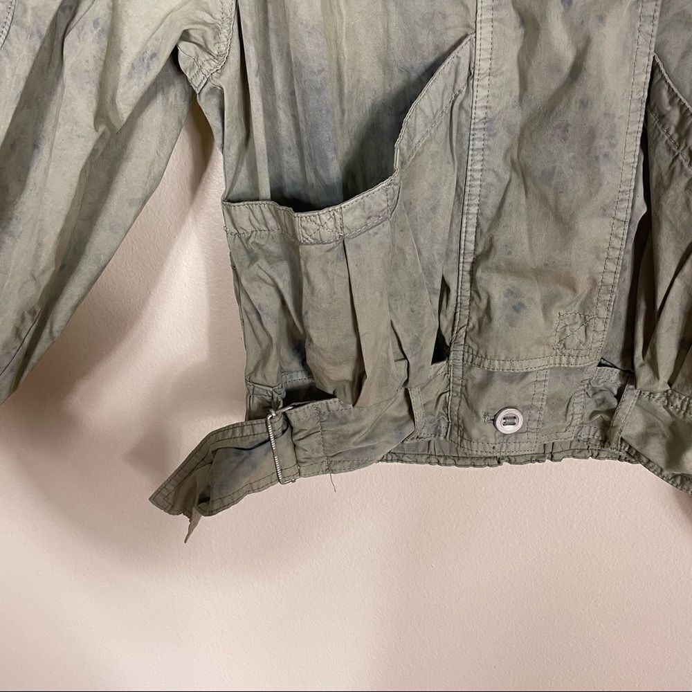 Free People Light Green‎ with Blue Tie Dye Parachute Jacket - Picture 7 of 12